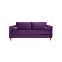 Barra Design - Sofá Charm 3C Felpa Morado