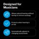 thumbnail image 2 of Tapones para los oídos Etymotic MusicPro High Fidelity Electronic Musician, 2 of 6