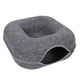 thumbnail image 3 of Túnel De Fieltro Para Gatos, Cama Extraíble Con Cremallera, Juguete De Entrenamiento Para Gatos, Gris, 3 of 5