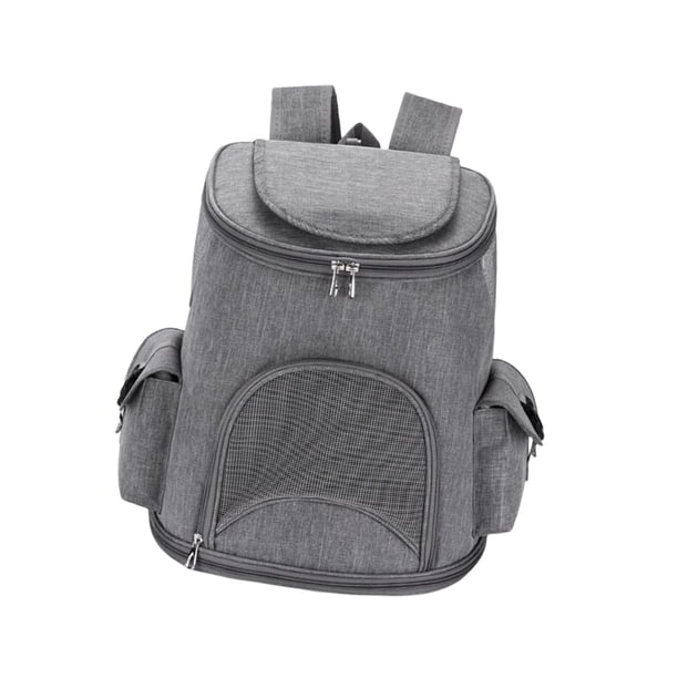Mochila transportadora para mascotas, mochila para gatos, bolsas de transporte, bolsa de viaje portátil para excursiones, transportadores para gatos p Gris 6.6lb