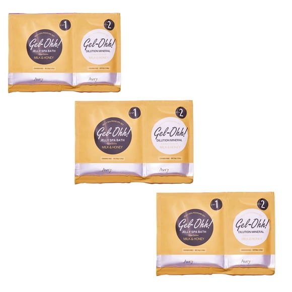 Baño de pies AVRYBEAUTY Leche y Miel - Pack de 3