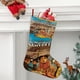 thumbnail image 2 of La Vida Magnífica de Marcel Pagnol Tema: Calcetines de Navidad, fino lino blanco para colgar en escaleras y chimenea, decoración navideña para el hogar, regalo de Navidad.54cm×38cm, 2 of 5