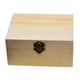 thumbnail image 3 of Caja de almacenamiento de decoupage de joyería de madera lisa natural con bandeja de espejo, 3 of 5