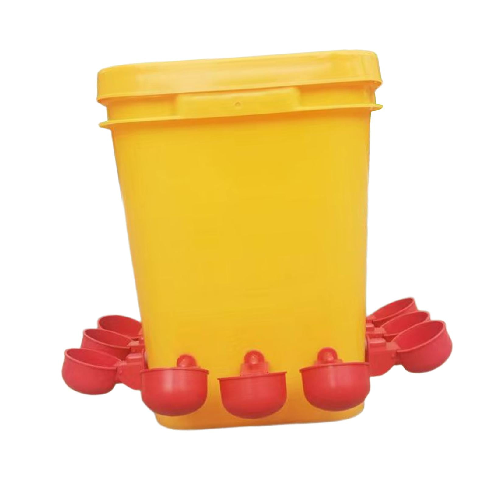 Magideal - Para Pollos, Tazón Para Beber Agua De Aves De Corral, Dispensador De Agua Duradero, Comedero Para Pollos, Taza De Riego Para Aves De Corral,