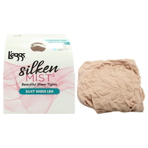 Medias Transparentes De Seda Silken Mist, Hermosas Medias Transparentes De Seda - Lsm202 Nude De Leggs Para Mujer - 1 Par De Pantimedias (Q)
