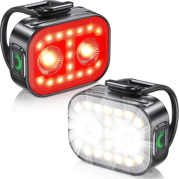 WOCBUY Bike Lights, UltraSlim Lightweight Rechargeable Bike Lights