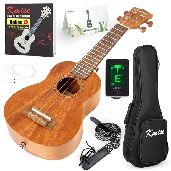 Ukelele Soprano Professional Caoba 53 Cm Con Kit De Inicio