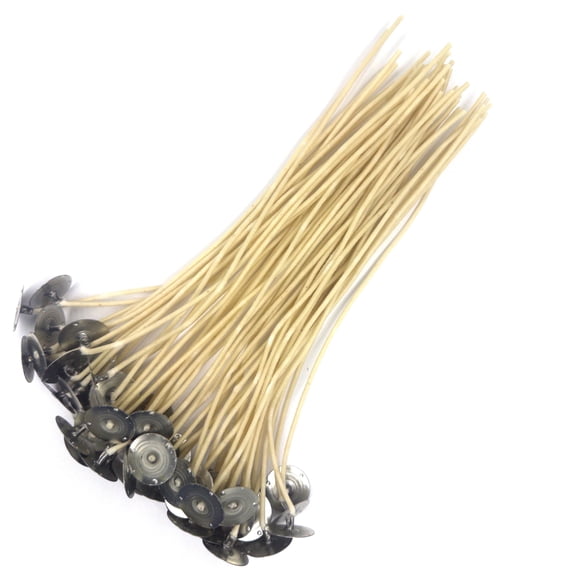Mechas para velas Jess Mae con núcleo de zinc, 20,3 cm, paquete de 50