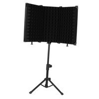 Bothyi - Micrófono De Estudio Escudo De Aislamiento Mic Espuma Absorbente De Sonido Para Voces 3 Paneles