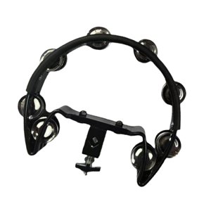 Magideal - Platillo Hi Hat Pandereta Agitador De Acero Inoxidable Campanas De Una Sola Fila Accesorios De Percusión Juego De Batería Hi Hat Para Niños Conjunto Negro