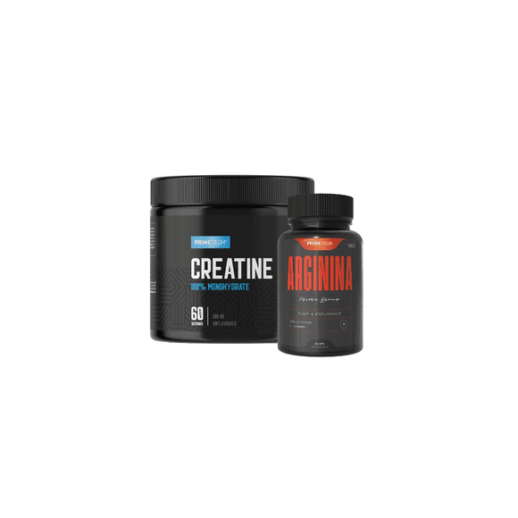 Pack Creatina monohidrato 300g + Arginina Primetech