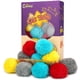 thumbnail image 1 of Chiwava - 24 juguetes peludos para gatos de 1,8 pulgadas con hierba gatera, bolas suaves con pompones, juego silencioso para perseguir gatitos, colores surtidos, 1 of 7