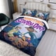 thumbnail image 3 of Scooby Doo Conjunto de sábanas temático, trío de piezas, cómodo y amigable con la piel, diseño único, regalo de decoración para el hogar para familiares, amigos y fans,173cm *218cm, 3 of 6