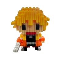 Genérico - Armable 3D Micro Blocks Zenitsu 9Cm 489 Piezas