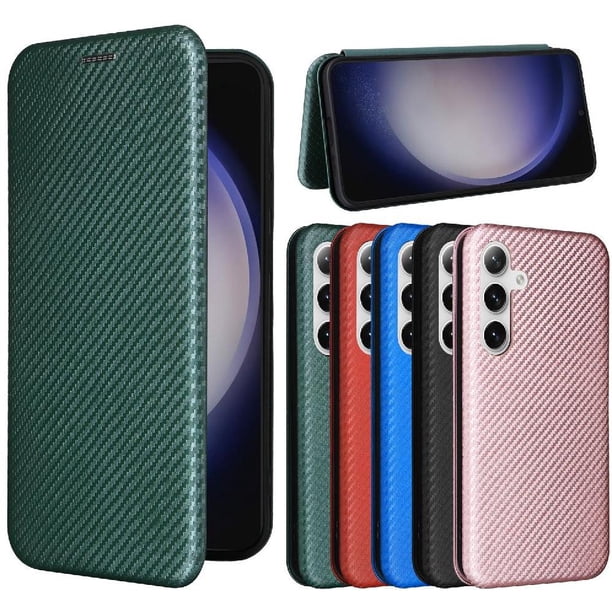 Funda Flip para FOXDOCK Samsung Galaxy S24 - Funda magnética de negocios, funda protectora delgada