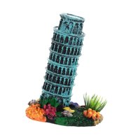 Magideal - Adorno De Paisaje Para Acuario, Modelo De Torre Inclinada, Juguete Creativo, Decoración De Pecera Coleccionable Para Manualidades De Bricolaje, Adorno