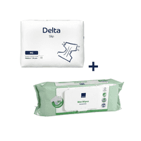 Pañal Adulto Abena Delta Slip M2 24 Pañales + Toallitas Húmedas