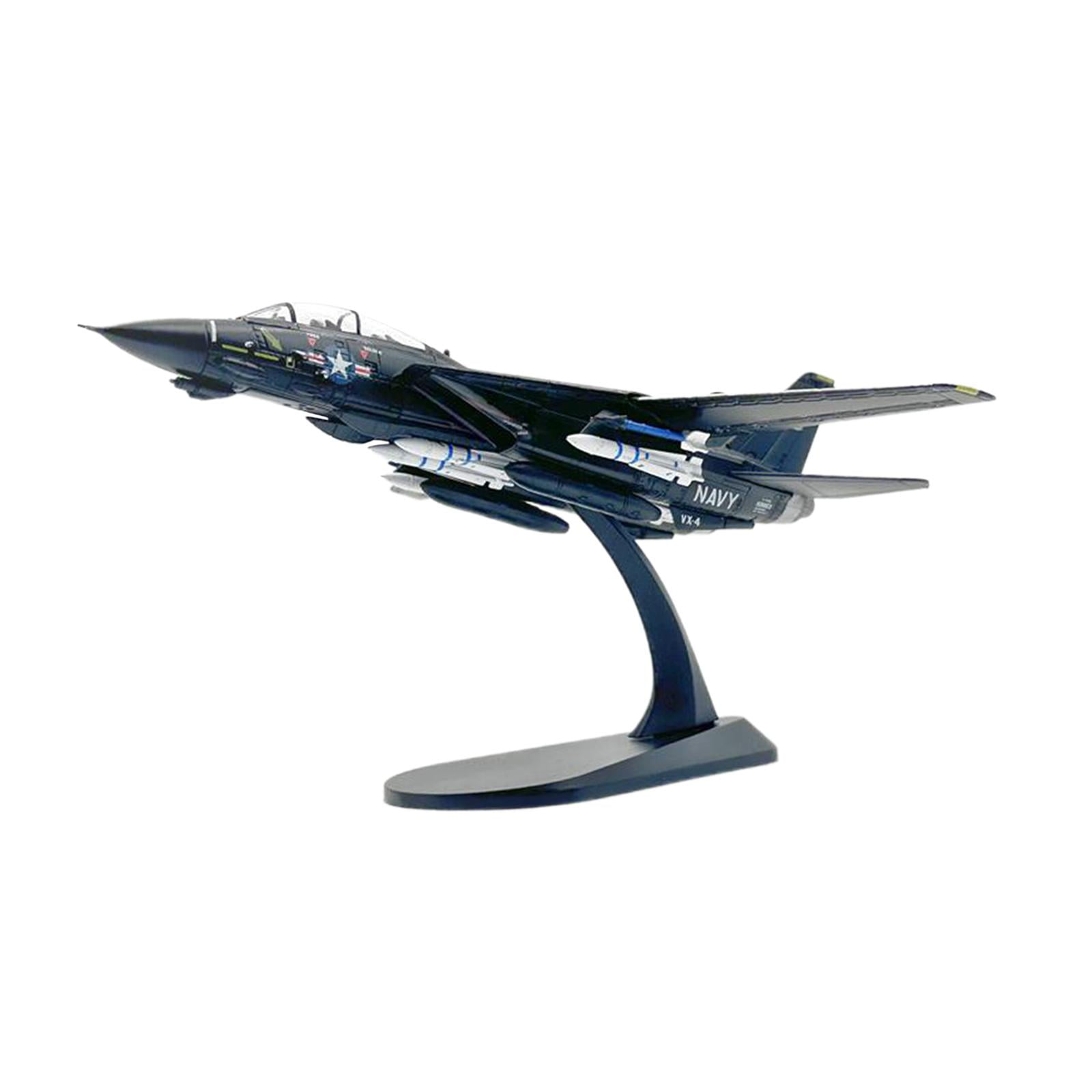 Magideal - Modelo De Avión F14a De Simulación 1:100 Con Base De Exhibición Ornamental, Modelo De Avión Retro Para Gabinete De Tv, Sala De Estar, Oficina, Bar, Ca