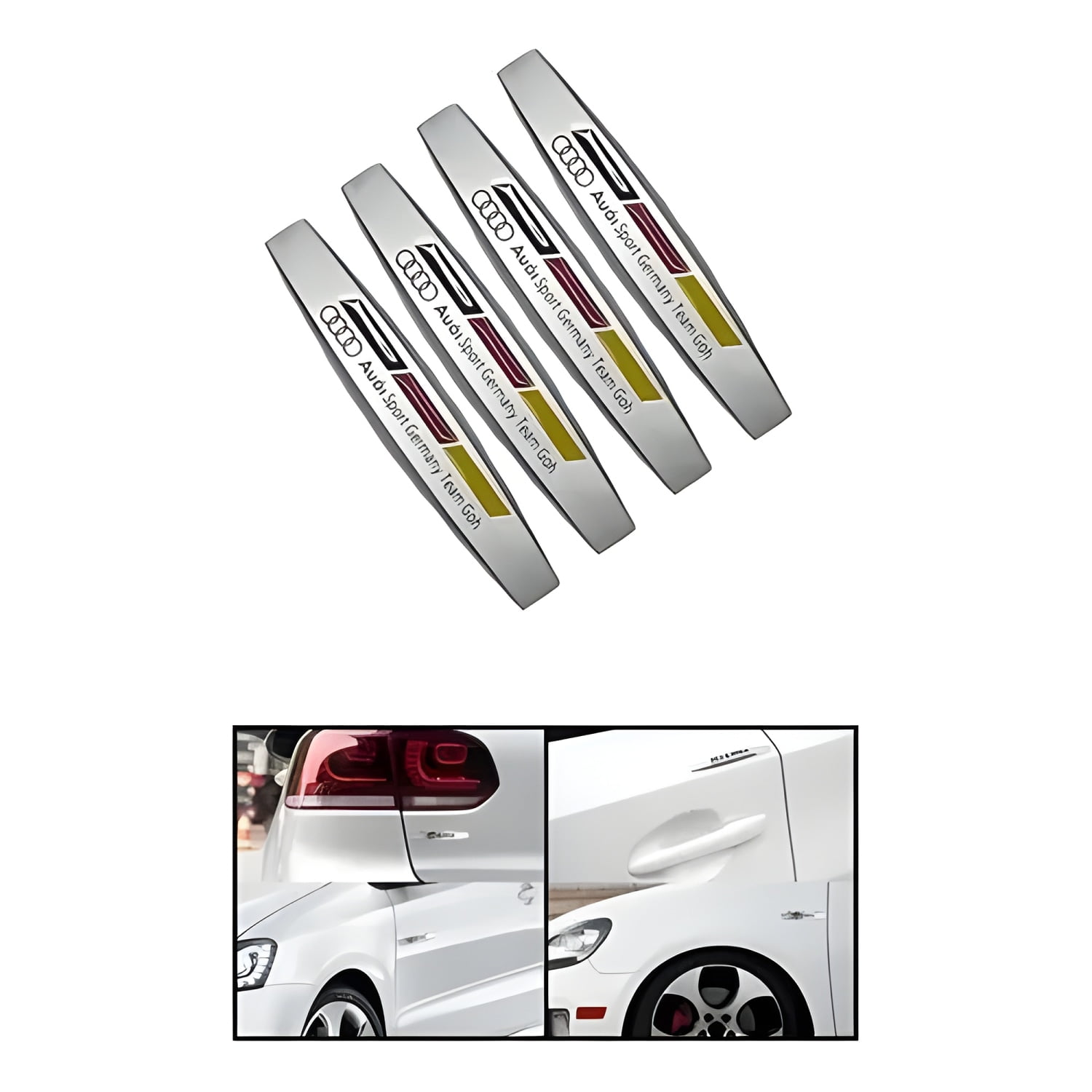 Genérico - Tope Puerta Metálico Adhesivo Universal Plateado