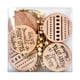 thumbnail image 1 of Colgante Hueco De Madera Para árbol De Navidad, 10 Uds., Con Cuerdas Para Decoración De Invierno, Redondo, 1 of 5