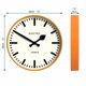 thumbnail image 3 of JONES CLOCKS® Reloj de Pared Tigre | Reloj de Estación Redondo Moderno | 30 cm | Naranja | Diseño Fresco para Cocina, Sala u Oficina, 3 of 6