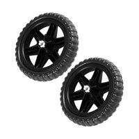 Magideal - 2 Uds Rueda De Goma Para Neumáticos Sin Pinchazos Eva Neumático De Repuesto Cortacésped Negro De Alta Calidad Para Carrito De Viaje Maleta Carrito