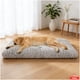 thumbnail image 1 of Cama Antiestrés Lavable Para Perros Gatos Extra Grande 120x75x10cm Color Gris, 1 of 9