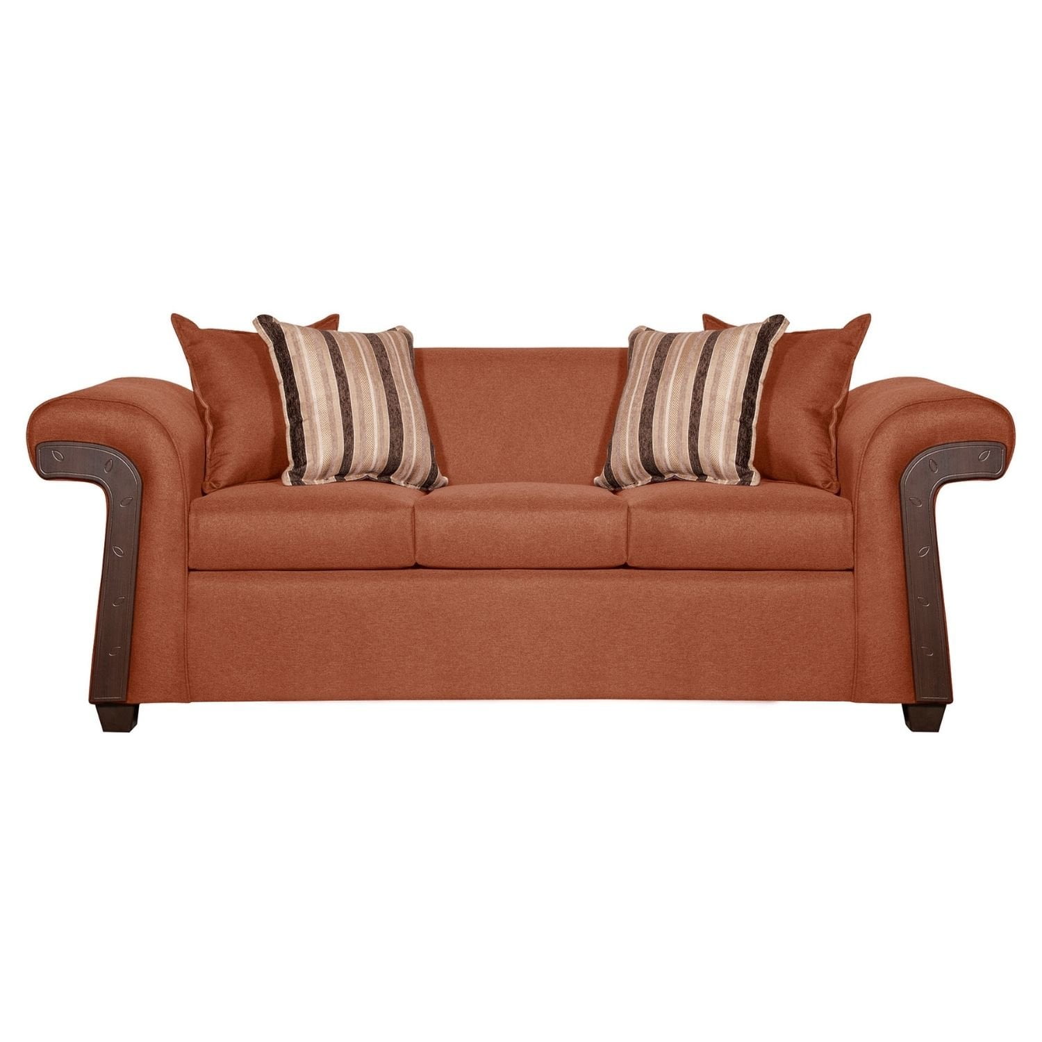 Ruzam Mobel - Sofá 3 Cuerpos Napoles Terracota