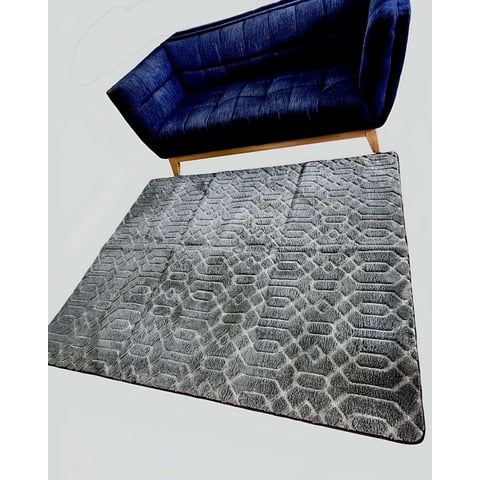 Genérico - Alfombra Living Diseño Elegante 160X200Cm Gris Claro