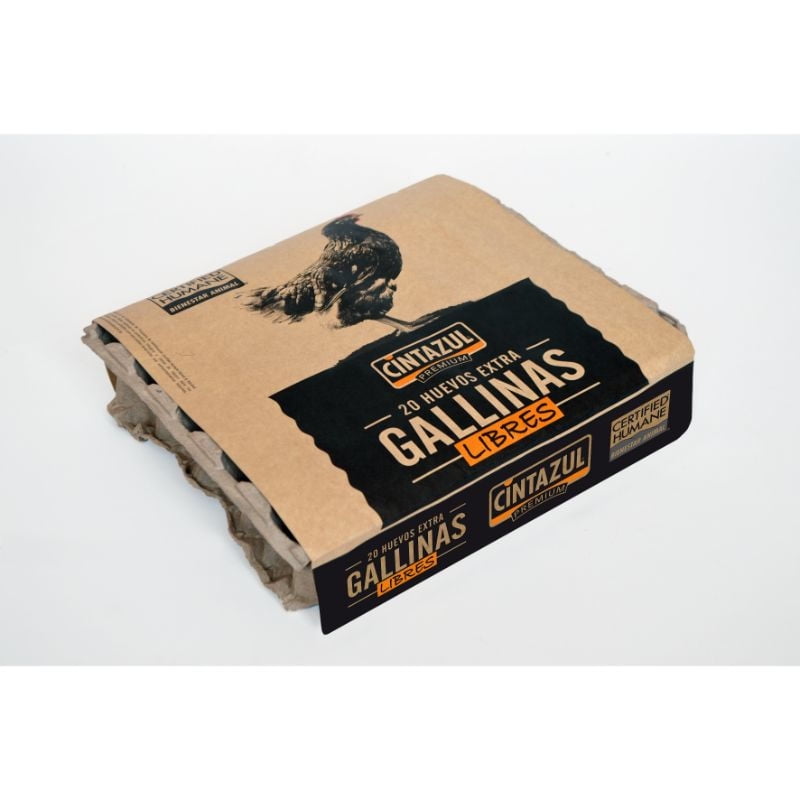 Huevo Grande Extra Gallina Libre 20 Un 20 Un Cinta Azul