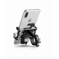 Genérico - Soporte De Aluminio Para Celular En Bicicleta Y Moto, Color Negro