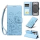thumbnail image 1 of Funda Cartera para Samsung Galaxy S26 Ultra Perro Cachorro Grabado con Tarjetas Soporte Correa Azul, 1 of 6
