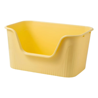 Genérico - Arenero Para Gatos Extra Grande Xxl Abierto + Pala Amarillo