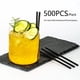 thumbnail image 2 of Pajitas desechables Summerdate, 500 unidades, negras, 13 cm/21 cm, 2 of 8