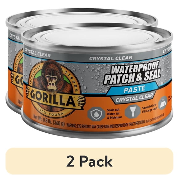 Sellador Gorilla Patch Seal Paste Crystal Clear 12.8 oz 2 Unidades