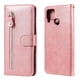 thumbnail image 1 of Funda con Cremallera para REALME C15/C12, Carcasa Cartera de Cuero PU con Soporte y Tarjetero, 1 of 5