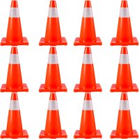 Base De Pvc Traffic Cones Vevor De 18 Pulgadas Con Collares Reflectantes (12)