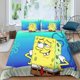 thumbnail image 2 of Spongebob for Boys Girls Comforter Covers 3D Printed Anime Characters Quilt Cover Duvet Cover with Zipper Closure Bedding Set with Pillow Cases Soft Microfiber 3 Pieces Double, 2 of 3