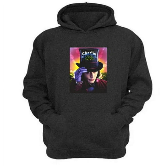 Polerón Canguro Wonka Gris Oscuro Talla L Unisex