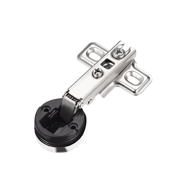 Uxcell Bisagras de 1" de Diámetro para Puertas de Vidrio de Muebles con Superposición Completa