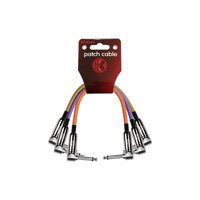 Kirlin - Pack 3 Patch Cable Pedal 0 3M Ángulo Color Iwc3B 203Pn 0 3M