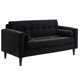 thumbnail image 2 of Sofa Retro 3 Cuerpos Felpa 00 Negro, 2 of 5
