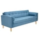 thumbnail image 2 of Sofa Retro 3cg Felpa 05 Azul Petroleo, 2 of 6