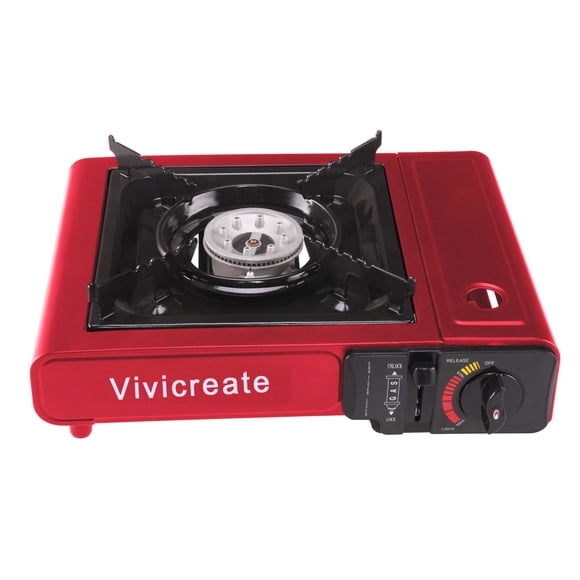 Estufa portátil de butano Vivicreate 8500 BTU con encendido automático