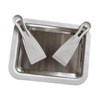 Magideal - Máquina De Helado Instantáneo, Bandeja Para Máquina De Helado, Plato De Comida De Verano, Plato Frío De Helado Para Actividades Entre Padres E Hijos C Blanco