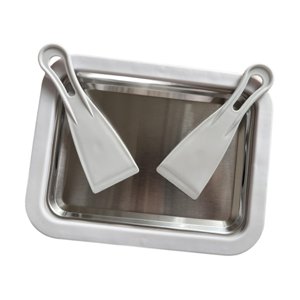 Magideal - Máquina De Helado Instantáneo, Bandeja Para Máquina De Helado, Plato De Comida De Verano, Plato Frío De Helado Para Actividades Entre Padres E Hijos C Blanco