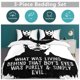 thumbnail image 5 of Michael Myers Print Bedding Set Pattern Duvet Cove Set 3 Pieces 1 Quilt Cover And 2 Pillowcases for Women Men Teens, 5 of 5