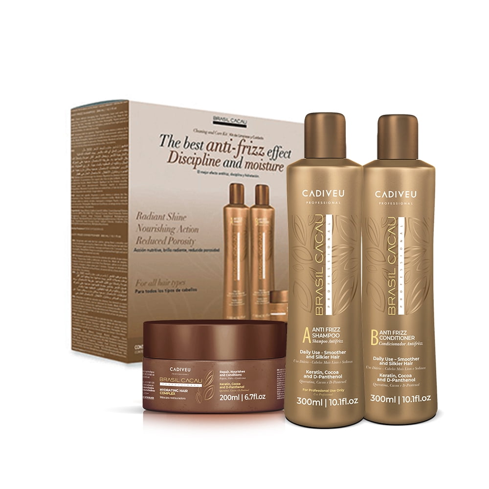 Cadiveu - Pack Brasil Cacau (shampoo + Acondicionador + Máscara)