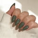 thumbnail image 2 of Press On Nails JOYVVEW Olive Green Short Almond para mujer, 2 of 7
