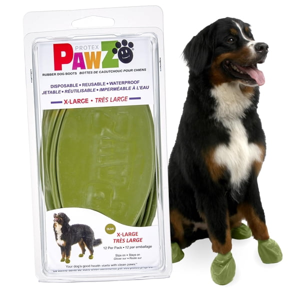 Botas para Perro Protex PawZ X-Large Impermeables de Goma Paquete de 12